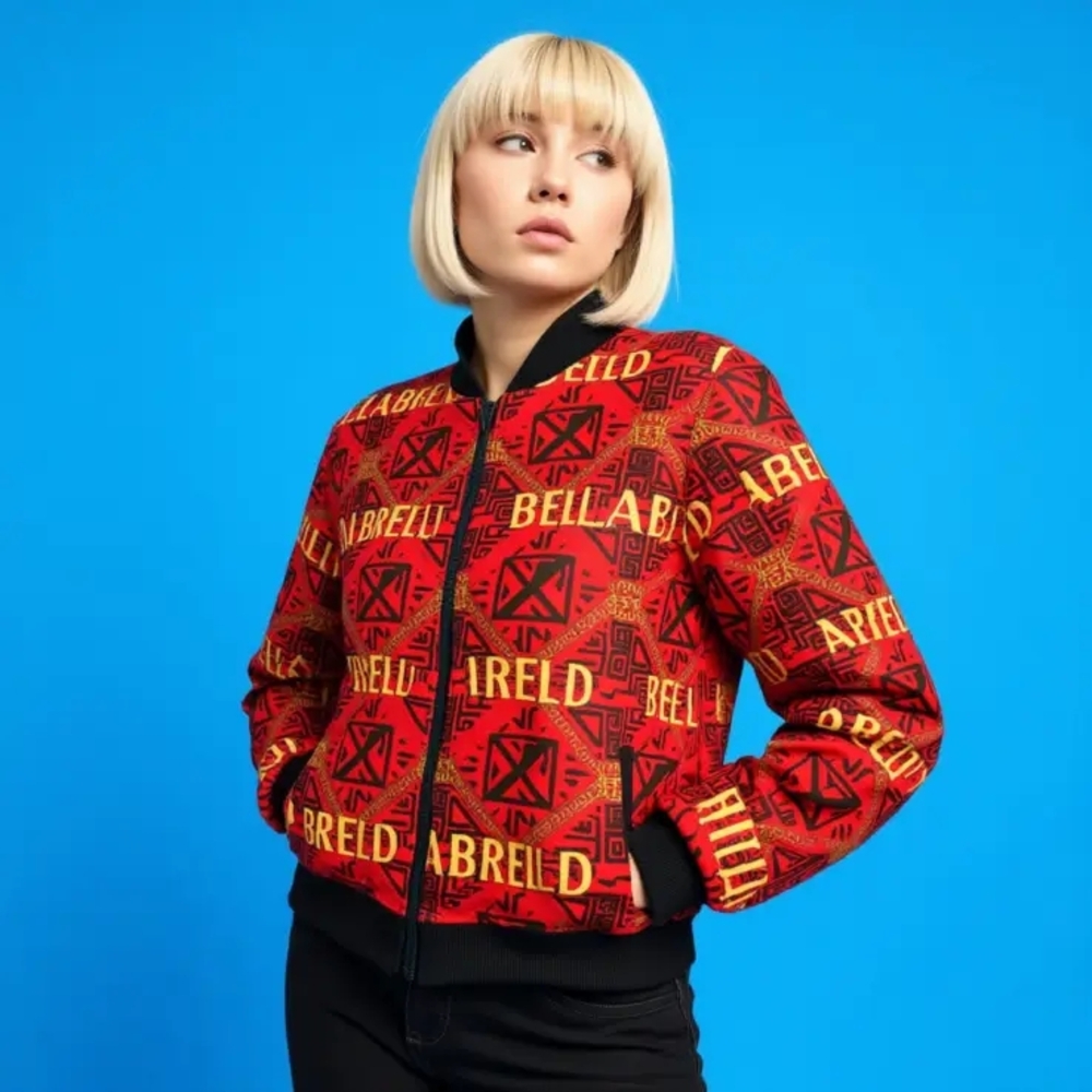Red and Black Women's Varsity Jacket